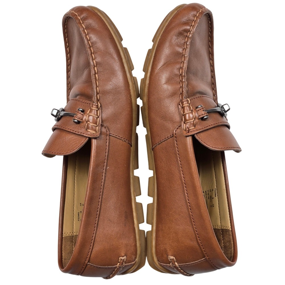 Coach‎ Collis Bit Loafers Mens Size 9D Tan Brown Leather FG2984 Turnlock Moc - Picture 5 of 13